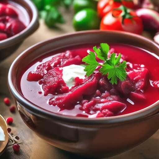 traditional foods in Russia - Borsht