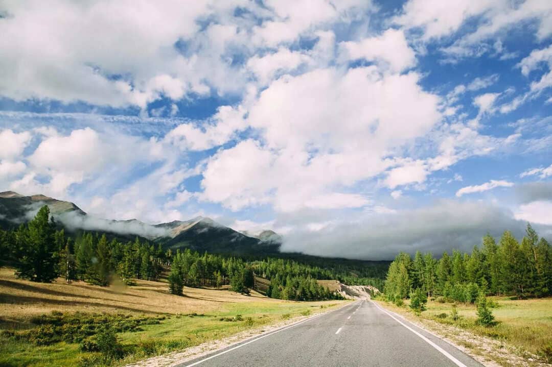 A road in the Okinsky district of Buryatia